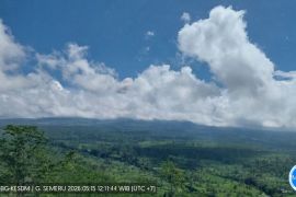 Semeru erupsi disertai awan panas guguran