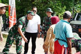 Danrem 074/Warastratama tinjau progres TMMD Reguler Ke-128 Kodim 0725/Sragen