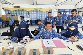 Puskesmas Sungai Karias gelar pemeriksaan kesehatan PTM