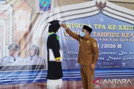 1.804 santri TPA di Bangka Selatan ikuti wisuda serentak