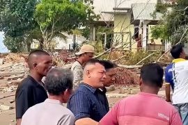 Banjir rob genangi rumah warga dan Huntara di Aceh Utara