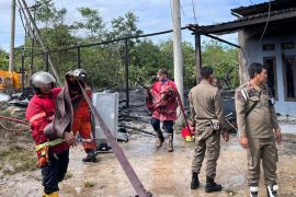 Empat Rumah Kontrakan Berbahan Kayu di Kabupaten Bulungan Terbakar