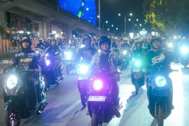 Asmo Sulsel Gelar Scoopy Night Culture rute Makassar-Maros
