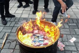 Foto: Pemusnahan uang palsu