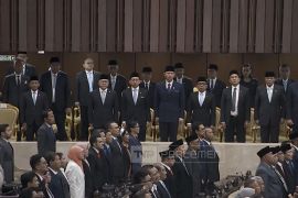 Ketum parpol hingga menteri kabinet hadiri pidato Prabowo di DPR