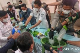 Polres Ogan Ilir memusnahkan narkoba senilai Rp5,4 miliar