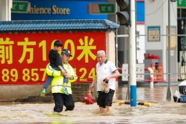 Potret banjir bandang yang landa Kota Duyun di Guizhou, China