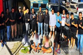 Polresta Banjarmasin nyatakan empat preman SPBU semua positif narkoba