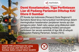 Demi Keselamatan, Tiga Perlintasan Liar di Padang Pariaman Ditutup KAI Divre II Sumbar
