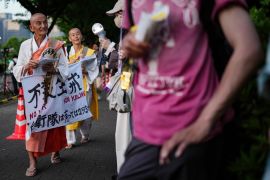 Ribuan orang unjuk rasa di Tokyo tolak revisi "Konstitusi Pasifis"
