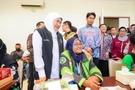 Khofifah apresiasi kolaborasi cek kesehatan ojol