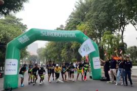 Komunitas lari di Surabaya ramaikan "pre-event" Suroboyo 10K