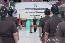 Kajati Sumut lantik 39 PNS Kejaksaan, tekankan integritas dan Tri Krama Adhyaksa