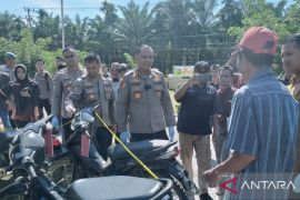 Polres Inhu amankan enam tersangka curanmor dan 64 BB sepeda motor