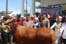 Ponpes Nurul Musthofa terima bantuan hewan  kurban dari Kapolda Kalsel