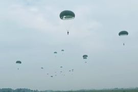Korpasgat dukung latihan terjun payung personel Kopassus dan Yon TP