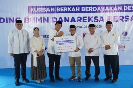 Holding BUMN Danareksa salurkan kurban untuk 3.800 keluarga