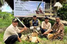 Semangat berbagi Idul Adha satukan warga dan Dharma Inti Bersama