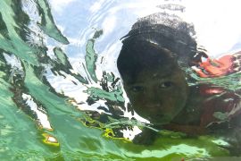 Bajo children practice seafaring skills off Labengki Island