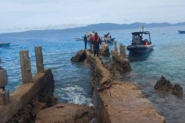 Dermaga pulau terluar di Simeulue rusak dihantam ombak