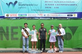 Petenis Indonesia kawinkan gelar juara di ITF J30 Sukoharjo