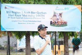 Sambut Idul Adha, BSI Region Aceh distribusikan 282 hewan kurban