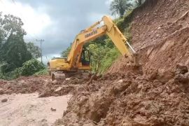 Pemprov Sumbar kerahkan alat berat atasi jalan longsor di Palembayan