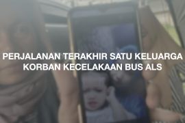 Perjalanan terakhir satu keluarga korban kecelakaan bus ALS