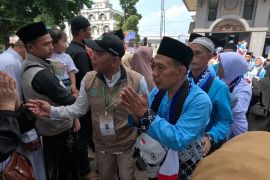 Ratusan calhaj Bogor diberangkatkan dengan protokol kesehatan ketat