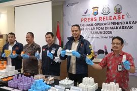 BBPOM Makassar bongkar produksi kosmetik ilegal berbahan merkuri