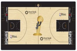 NBA kembalikan logo trofi dan finals di lapangan selama final 2026