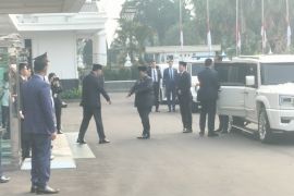 Presiden Prabowo tiba di tempat persemayaman Ryamizard Ryacudu