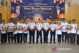Rutan Kelas I Medan berikan remisi Waisak kepada 29 warga binaan