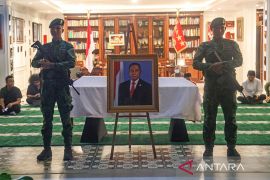 Suasana rumah duka Ryamizard Ryacudu di Cikeas