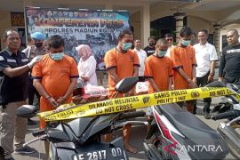 Polres Madiun Kota tangkap empat residivis pelaku curanmor