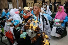 Jamaah haji asal Kabupaten Bone tiba di Tanah Air