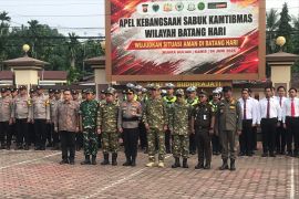 Bupati Batang Hari Hadiri apel kebangsaan sabuk kamtibmas