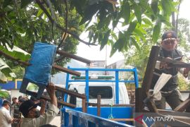 Satpol PP Jaktim tertibkan PKL di Pasar Becek Perumnas Klender