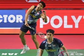 Tim Indonesia amankan satu tiket final ganda putra Indonesia Open 2026