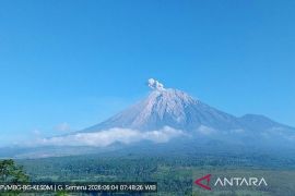 Gunung Semeru erupsi 7 kali Kamis pagi, tinggi letusan capai 700 meter