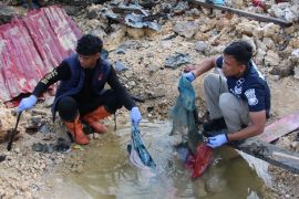 Kapolres sebut sterilisasi TKP bom Biak terkendala cuaca