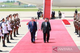 Xi Jinping disambut meriah di Pyongyang