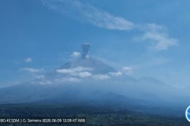 Semeru erupsi dengan tinggi letusan 1,2 km di atas puncak