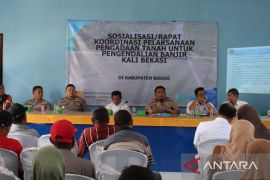 Sebanyak 1.847 bidang tanah terdampak kegiatan normalisasi Kali Bekasi untuk kendalikan banjir