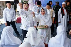 Tepung tawar jamaah haji Siantar, ada usulan bangun miniatur ka'bah