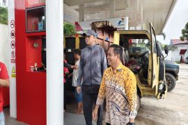 Ketua DPRD HSU monitoring penyaluran BBM di SPBU Tayur