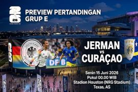Prediksi pertandingan dan susunan pemain Jerman vs Curacao
