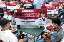 Ratusan peserta meriahkan turnamen domino Piala Walikota Surabaya 2026