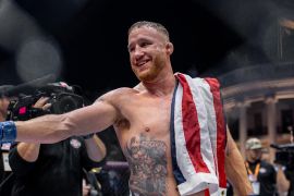 Justin Gaethje TKO juara kelas ringan Topuria di UFC Freedom 250