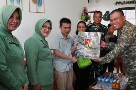 Kodam Merdeka anjangsana bantu prajurit sakit dan ahli waris